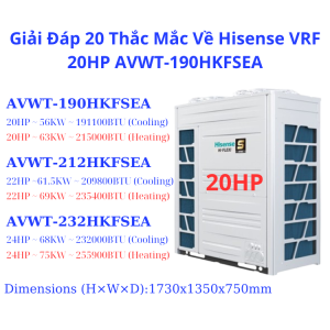 20 Thắc Mắc Về Hisense VRF 20HP AVWT-190HKFSEA